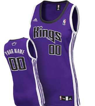 Women%27s Customized Sacramento Kings Purple Basketball Jersey->customized nba jersey->Custom Jersey